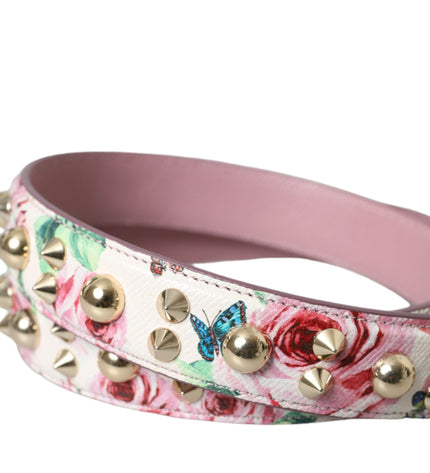 Dolce & Gabbana Pink Floral Handbag Accessory Shoulder Strap