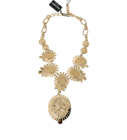 Dolce & Gabbana Gold ToneBrass PIETRE OVALI Crystal Embellished Necklace