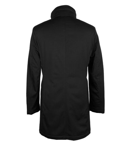 Made in Italy Elegant Virgin Wool Coat with Storm Protection