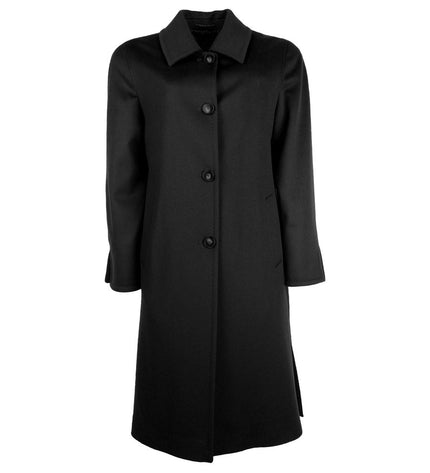 Made in Italy Elegant Virgin Wool Four-Button Coat