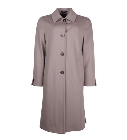 Made in Italy Elegant Virgin Wool Four-Button Coat