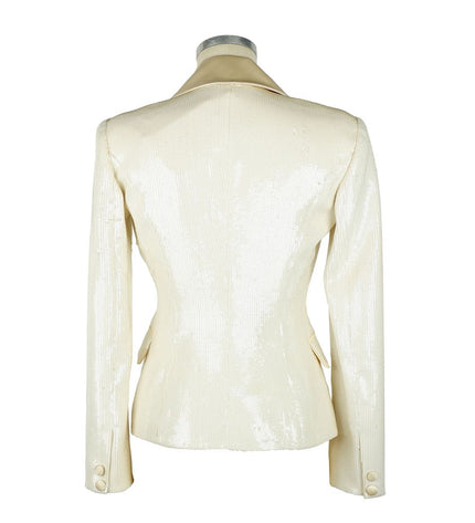 Elisabetta Franchi Elegant Sequined Double-Breasted Jacket