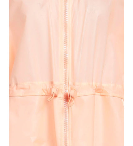 Elisabetta Franchi Powder Pink Long Waterproof Jacket