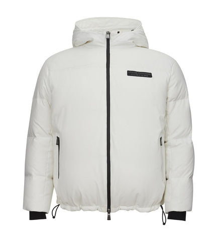 Armani Exchange Elegant White Designer Jacket for Sophisticated Men