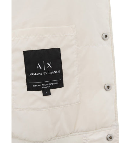 Armani Exchange Elegant White Designer Jacket for Men