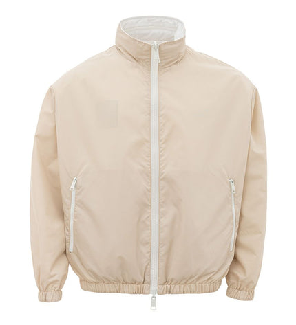 Armani Exchange Beige Polyamide Jacket for the Modern Man