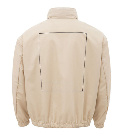 Armani Exchange Beige Polyamide Jacket for the Modern Man