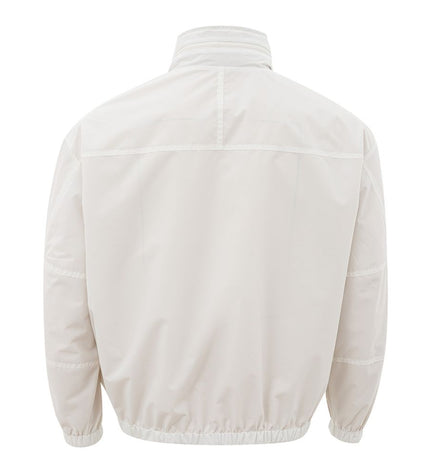 Armani Exchange Beige Polyamide Jacket for the Modern Man