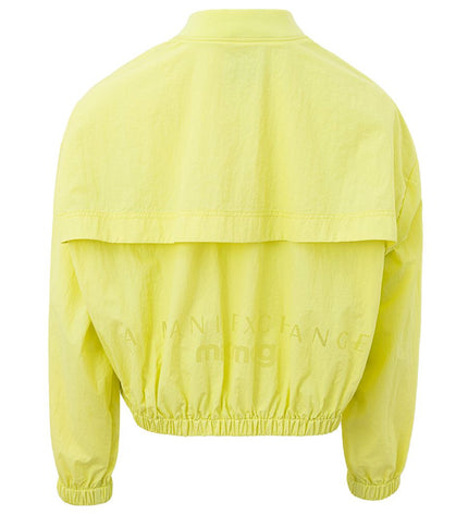 Armani Exchange Chic Yellow Polyamide Jacket for Women