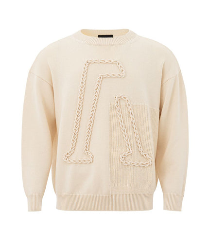 Emporio Armani Beige Woolen Sophistication Sweater