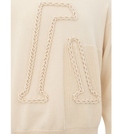 Emporio Armani Beige Woolen Sophistication Sweater