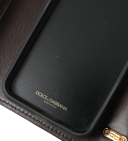 Dolce &amp; Gabbana Kahverengi Piton Derisi DG Kız Çocuk Crossbody Telefon Çantası