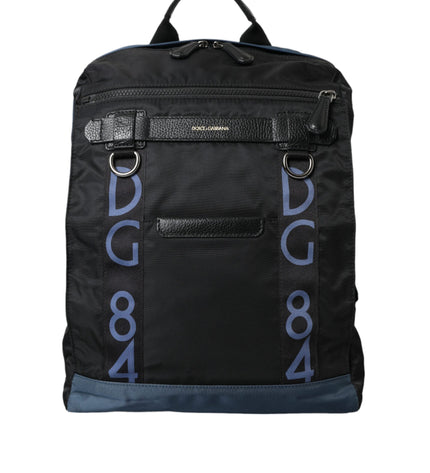 Dolce & Gabbana Black Nylon DG Logo School Backpack Men Bag