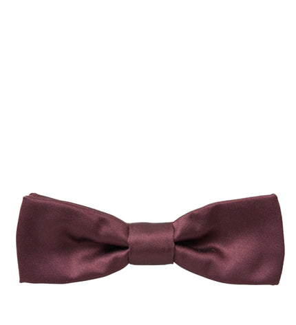 Dolce & Gabbana Brown Silk Adjustable Neck Men Bow Tie