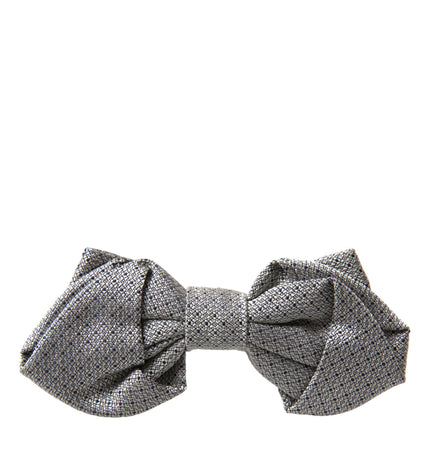 Dolce & Gabbana Gray Silk Adjustable Neck Men Bow Tie