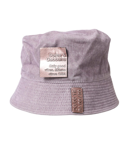 Dolce & Gabbana Light Brown Nylon Canvas Bucket Hat Men