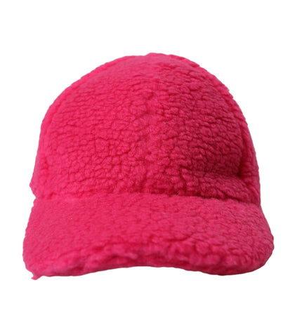 Dolce & Gabbana Pink Fleece Plush Baseball Hat Men