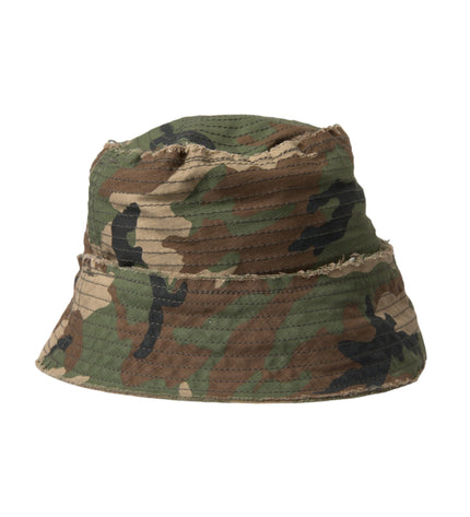 Dolce & Gabbana Green Camouflage Cotton Bucket Hat Men