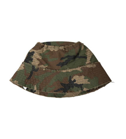 Dolce & Gabbana Green Camouflage Cotton Bucket Hat Men