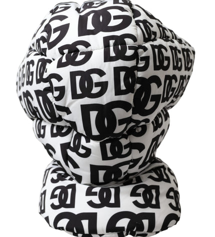 Dolce & Gabbana White Logo Whole Head Wrap Hat Men