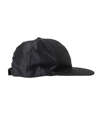 Dolce & Gabbana Black Silk Cotton Logo Baseball Hat Men