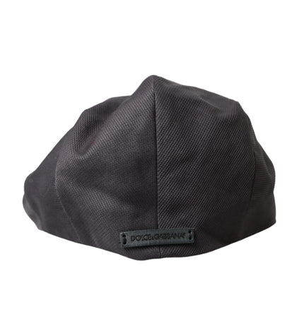 Dolce & Gabbana Gray Cotton Cloth Newsboy Hat Men