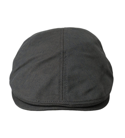 Dolce & Gabbana Dark Gray Nylon Cloth Newsboy Hat Men