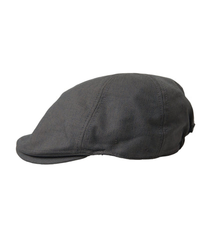 Dolce & Gabbana Dark Gray Nylon Cloth Newsboy Hat Men