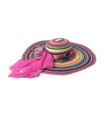 Dolce & Gabbana Multicolor Fantasy Wide Brim Floppy Hat