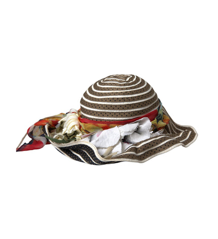 Dolce & Gabbana Multicolor Fantasy Wide Brim Floppy Hat