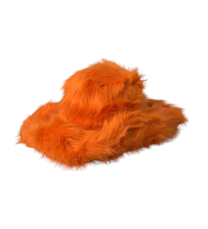 Dolce & Gabbana Orange Faux Fur Polyester Fedora Hat