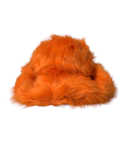 Dolce & Gabbana Orange Faux Fur Polyester Fedora Hat