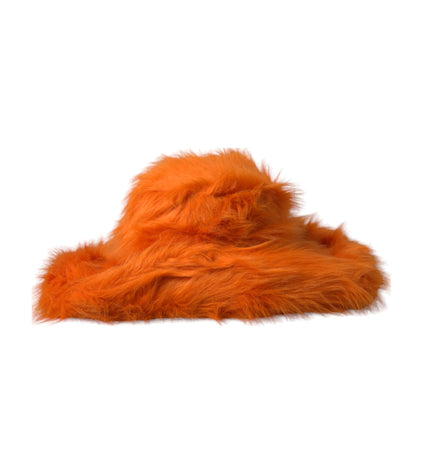 Dolce & Gabbana Orange Faux Fur Polyester Fedora Hat