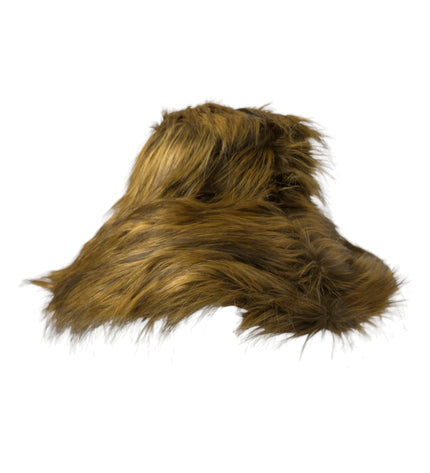 Dolce & Gabbana Brown Modacrylic Faux Fur Bucket Hat