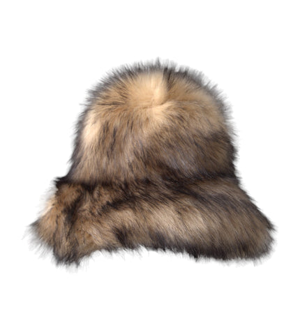 Dolce & Gabbana Brown Faux Fur Modacrylic Fedora Hat