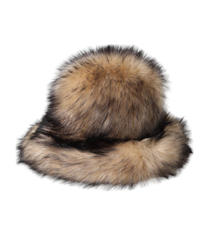 Dolce & Gabbana Brown Faux Fur Modacrylic Fedora Hat