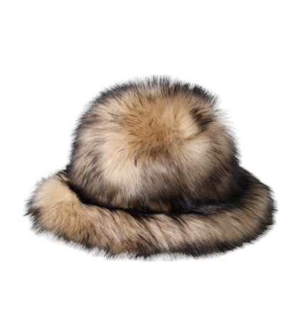 Dolce & Gabbana Brown Faux Fur Modacrylic Fedora Hat