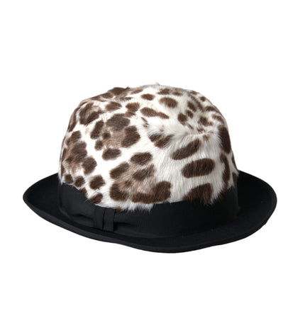 Dolce & Gabbana Multicolor Leopard Women Fedora Hat