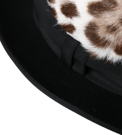 Dolce & Gabbana Multicolor Leopard Women Fedora Hat