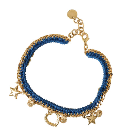 Dolce & Gabbana Gold Tone Brass Chain Iam The Star Bracelet