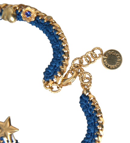 Dolce & Gabbana Gold Tone Brass Chain Iam The Star Bracelet