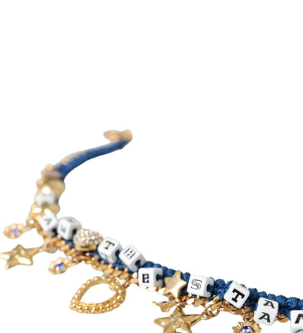 Dolce & Gabbana Gold Tone Brass Chain Iam The Star Bracelet