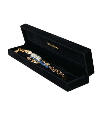 Dolce & Gabbana Gold Tone Brass Chain Star Fashion Bracelet