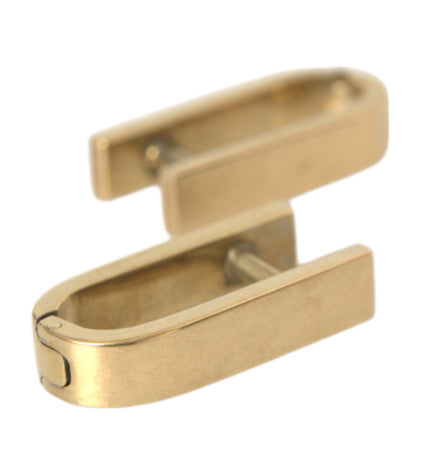 Dolce & Gabbana Gold Plated Metal Brass Pin Men Cufflinks