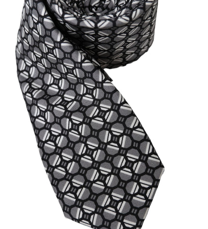 Dolce & Gabbana Multicolor Patterned 100% Silk Adjustable Tie