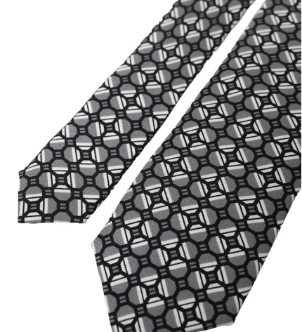 Dolce & Gabbana Multicolor Patterned 100% Silk Adjustable Tie