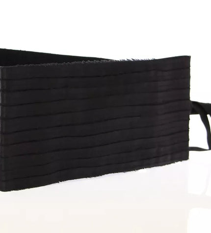 Dolce & Gabbana Black Silk Womens Waist Cummerbund