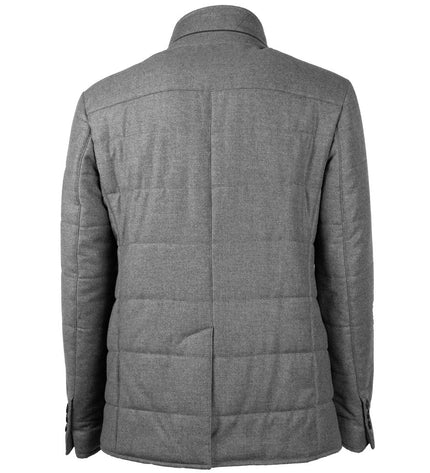 Made in Italy Gray Wool Men Coat