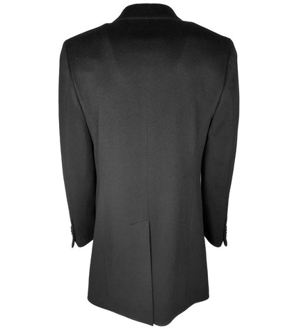 Made in Italy Black Wool Vergine Jacket