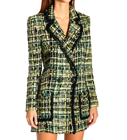 Elisabetta Franchi Elegant Forest Green Buttoned Jacket